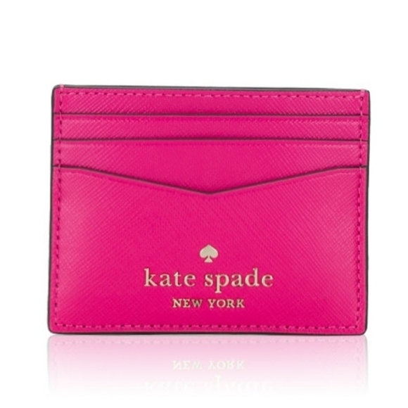 NIP Kate Spade Cardholder Deep Hibiscus - Picture 1 of 4